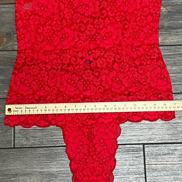NWT $98 We Are HAH Free People Spinster Reversible Bodysuit XL Siren Red Top - Picture 13 of 16